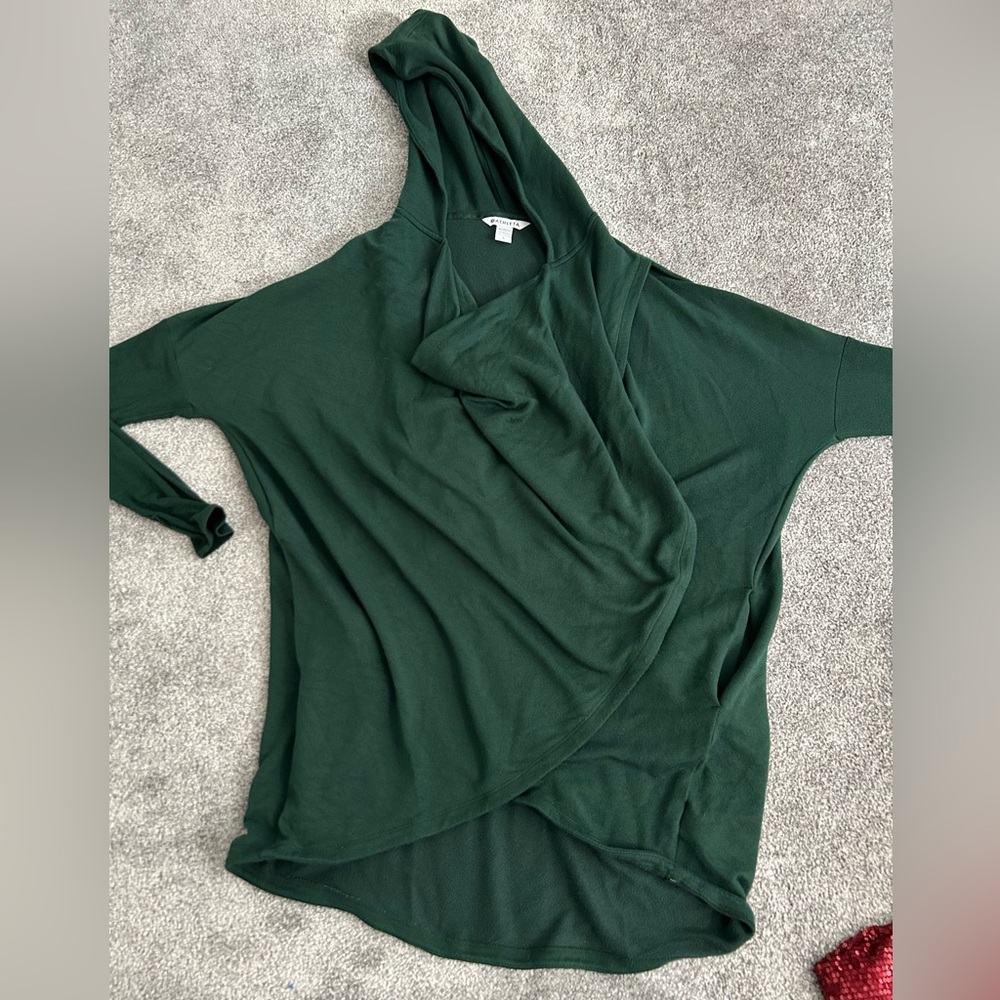 Athleta Forest Green Hoodie Sweatshirt